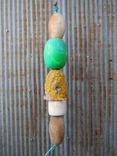 5 Old Fish Net Floats 27 Inches Long Fishing Buoys Bouys Tiki Hut Bar  -(SF377)