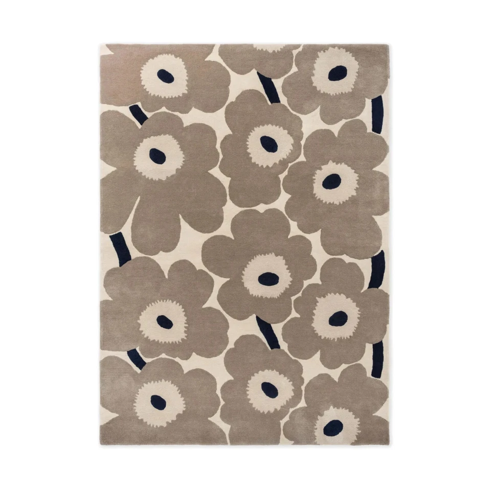 Rectangles wool rug grey duo Maija Isola for Marimekko - Image 2 of 4