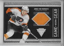 James Van Riemsdyk 2011-12 11-12 Panini Titanium Game Worn Gear Jersey