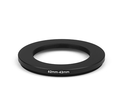 62mm A 43mm Anello Adattatore Per Filtro Step-down Da,Compatibile Anello Adattatore In Metallo Per Obiettivo Fotocamera Con Filettatura Filtro Da 62mm A 43mm - Foto 3
