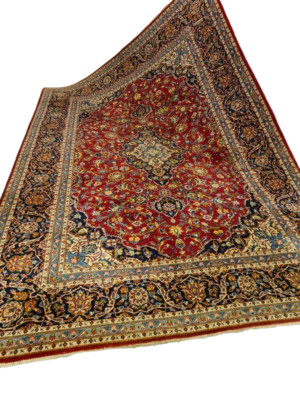 Perserteppich Orientteppich Handgeknüpfter Teppich Keshan Royal 390x300cm