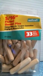 Wolfcraft 5/16" Fluted Dowel Pins 33Pcs (2912405) FS