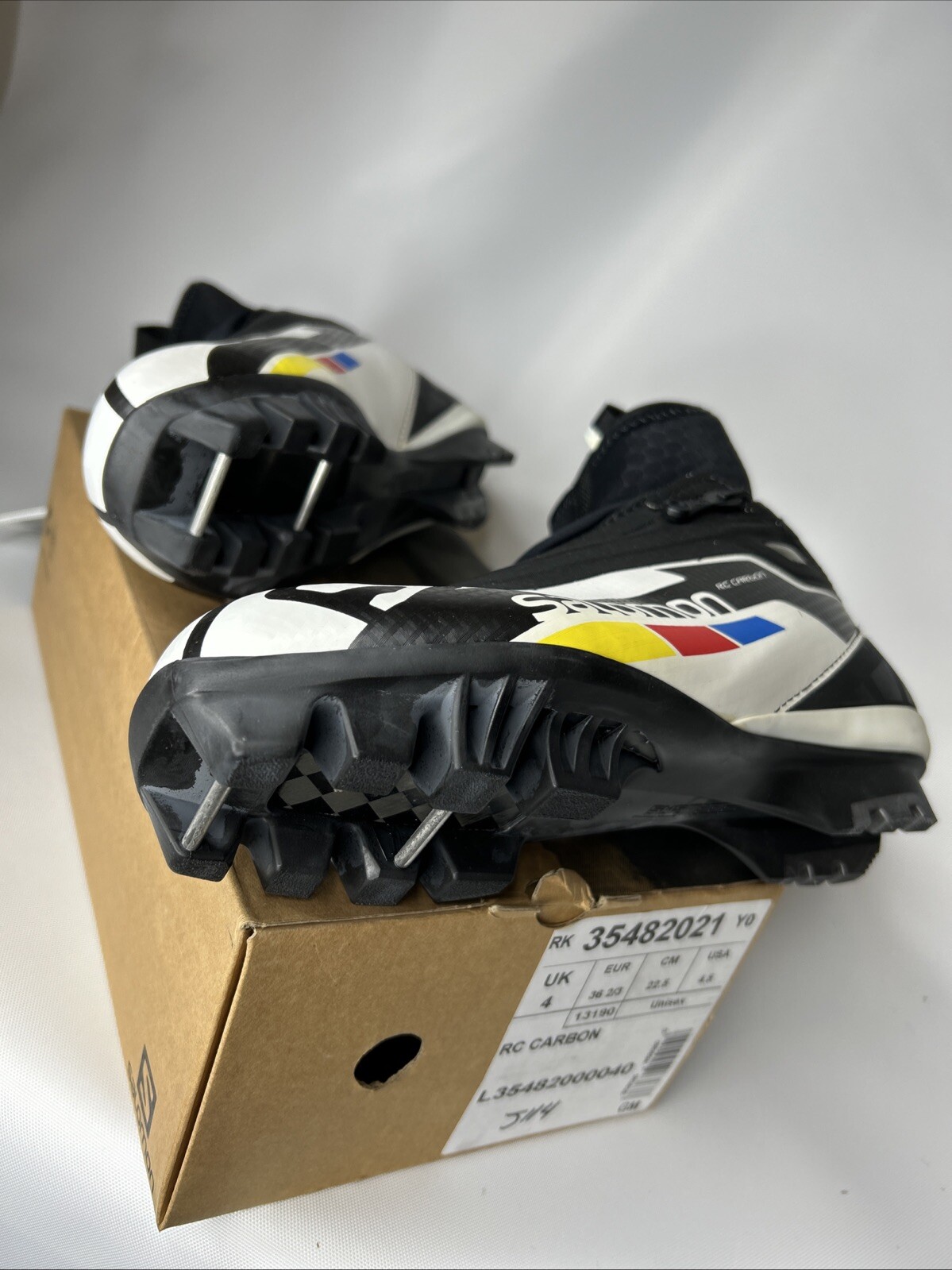 Scarponi da sci di fondo Salomon RC in carbonio taglia US 4 5 Eur 36 2 3 J114