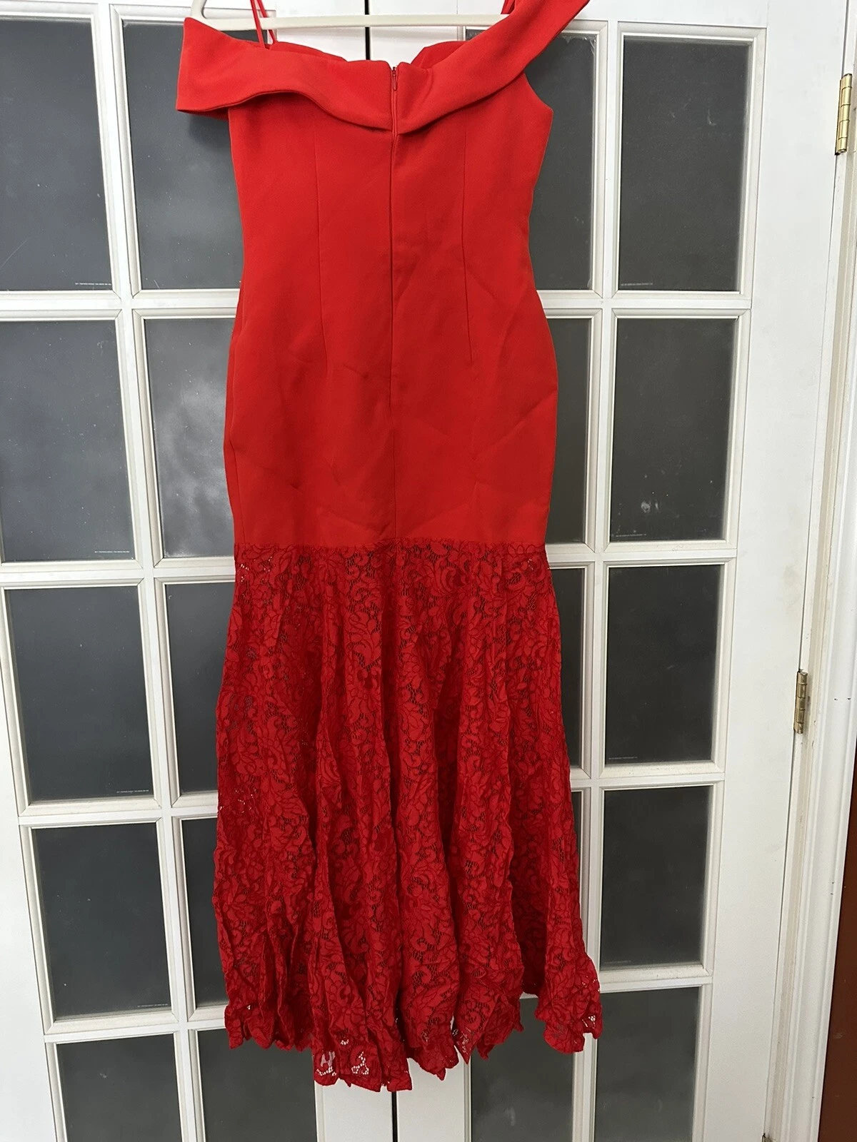 VALENTINO Abito maxi Aijek con fondo in pizzo