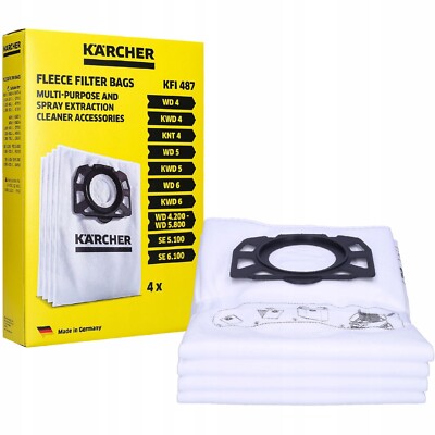 Original Kärcher WD/MV 4/5/6 Vliesfilterbeutel KFI487 2.863-006.0