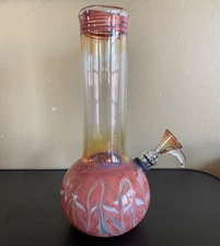 Glass Water Pipe - 8.5” x 1.5" with 9mm Pull Bowl
