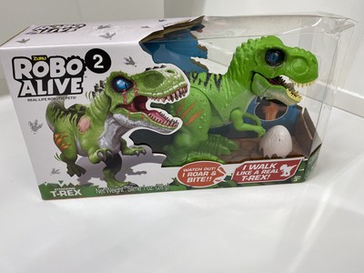 Robo Alive - Attacking T-Rex Battery-Powered Robotic Toy (Green/Grey), 7127