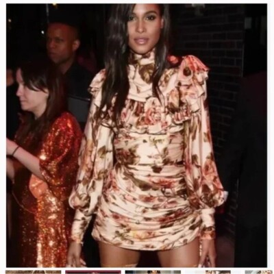 NWT Runway Zimmermann Resistance Ruffle Shoulder Dress