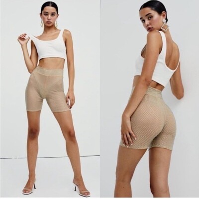 For Love and Lemons Kiara Bike Shorts Womens Studded Gem Shorts Size XS