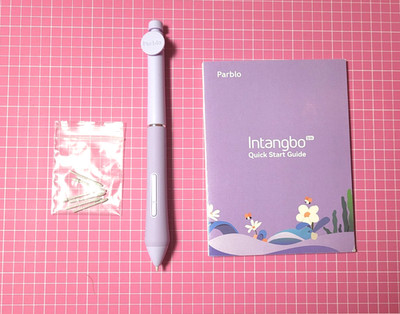 parblo intangbo purple wireless tablet pen only