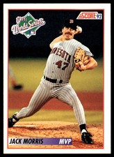 1992 Score Jack Morris #798