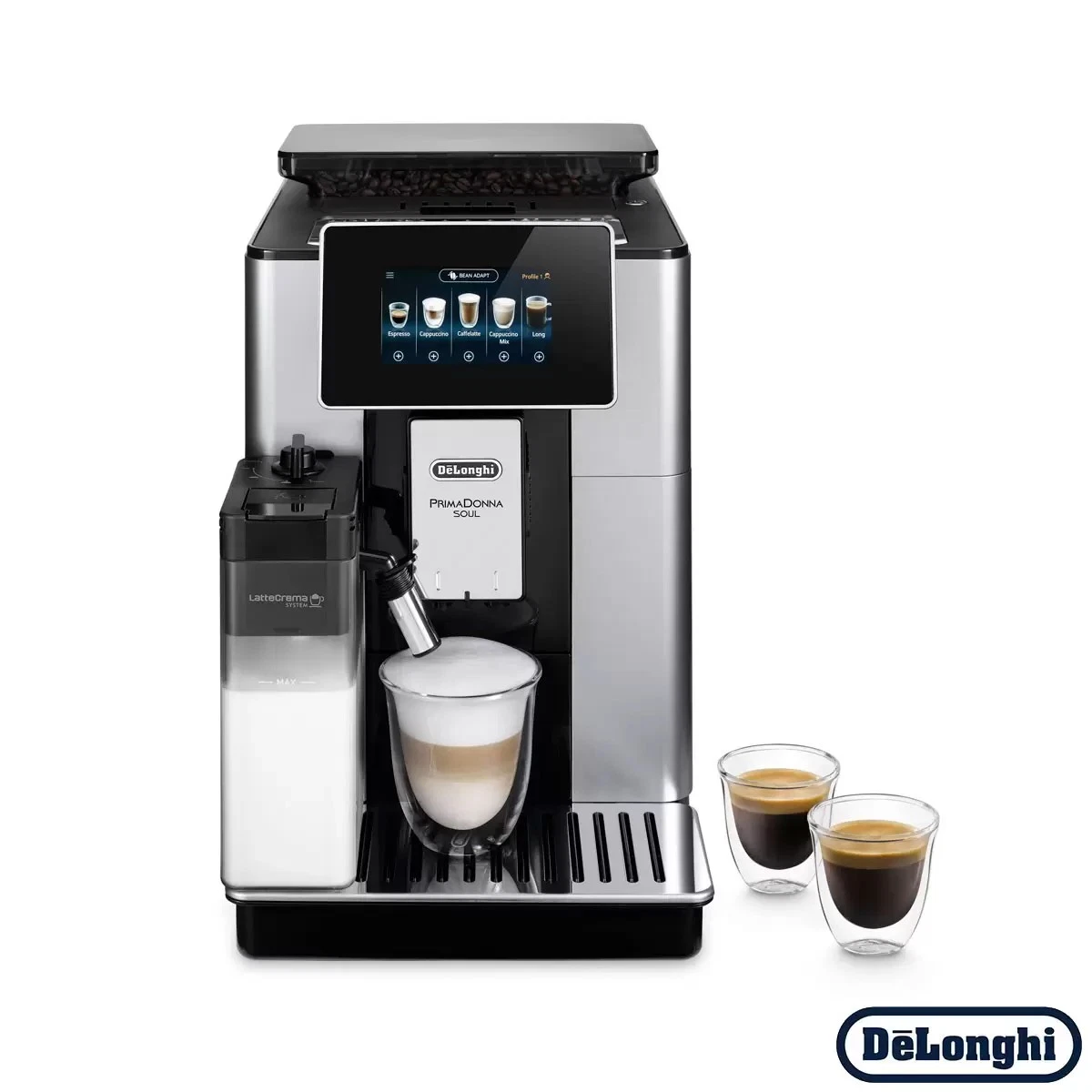 DeLonghi PrimaDonna Soul Coffee Machine Bean to Cup with Milk Frother ECAM610.55
