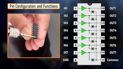 5pcs ULN2003 ULN2003AN Darlington Transistor Array 7-Chan. DIP-16 IC USA Seller