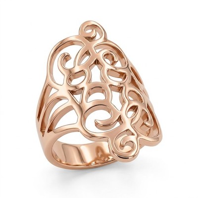 Ring Rosegold Gr. 56 Edelstahl Wrap Ring NOBEL SCHMUCK