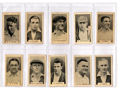 Godfrey Phillips BVD Test Cricketers 1932-3, Bodyline Series. Select from list.