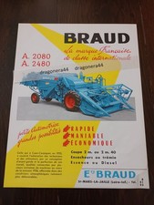 BRAUD - A.2080 & A.2480 - Moissonneuses-Batteuses - Prospectus - Années 50's