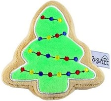 Christmas Sugar Cookie Plush Dog Toy- Christmas Tree