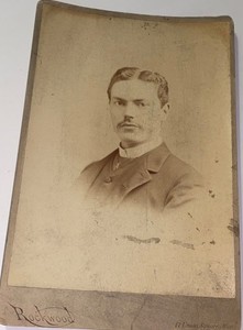 Rare Antique Chief Medical Examiner Knights Maccabees Dr Edmister Cabinet Photo!
