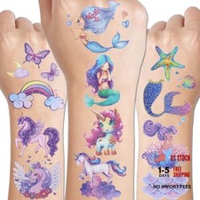 Glitter Temporary Tattoos for Girls - 12 Sheets Glitter Temporary Tattoos for
