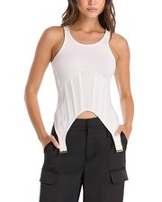 The Noli Shop Kiara Garter Tank Women's
