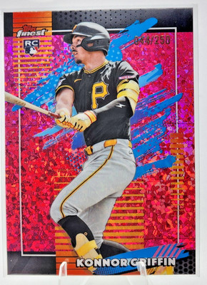 2026 Topps Finest - Konnor Griffin RC #139 Pink Mini Diamonds Refractor 044/250