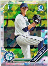 2019 Bowman Chrome BRANDON WILLIAMSON Atomic Refractor RC!!! Mariners