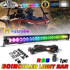 30 Inch Rgb Led Light Bar Combo Chasing Strobe Beam App Control Offroad Atv Utv 30 Inch Rgb Led Light Bar Combo Chasing Strobe Beam App Control Offroad Atv Utv