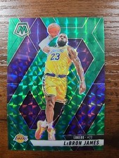 2022-23 Panini Mosaic LeBron James Green Prizm #180 LA Lakers     N11