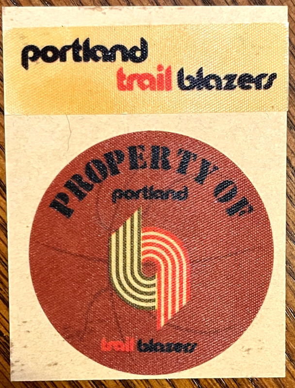 Portland Trail Blazers Cloth Sticker-Vintage 1974 Fleer NBA Basketball, full set