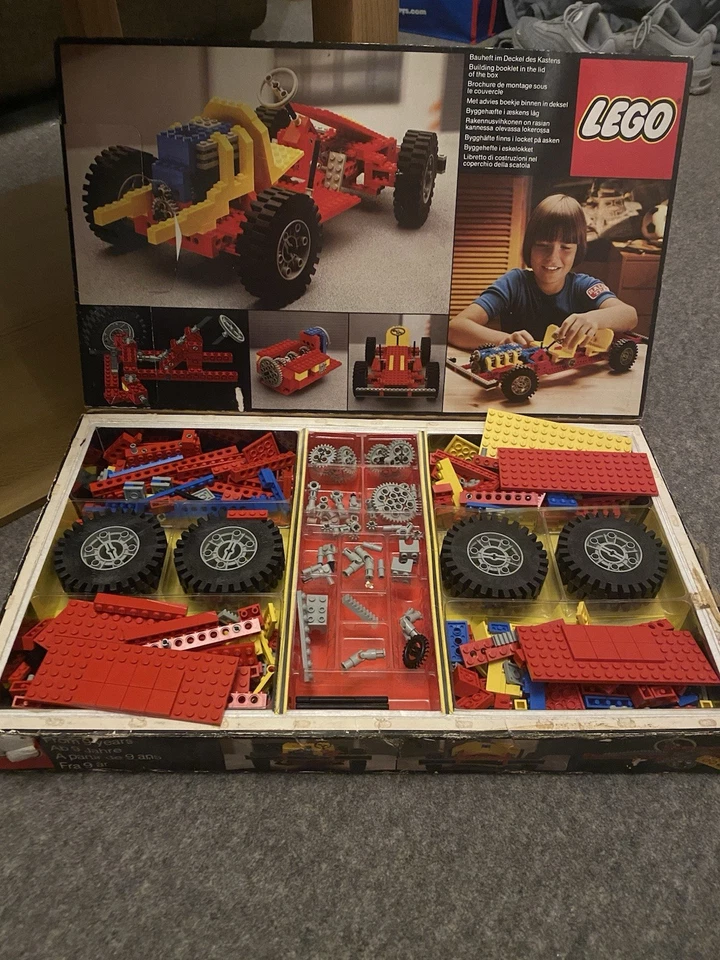 Retired LEGO Technic 853 Car Chassis  Vintage  Set with Box & Instructions, photo 1 of 5
