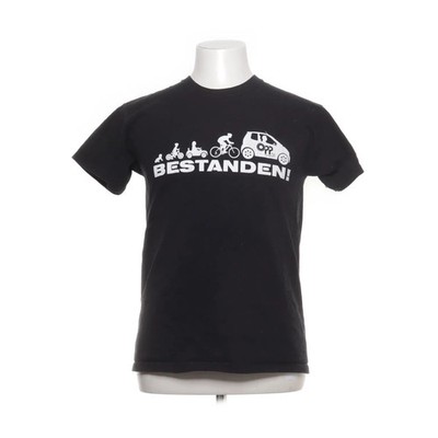 Fruit of the Loom, T-shirt, Größe: S, Original T, Schwarz, Baumwolle, Print #vAr