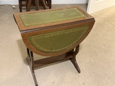 Vintage Mahogany Swivel Drop Leaf Side Coffee Table