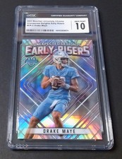 2023 Bowman Chrome Univ. Unexpected Delights Early Risers ER2 Drake Maye CGC 10