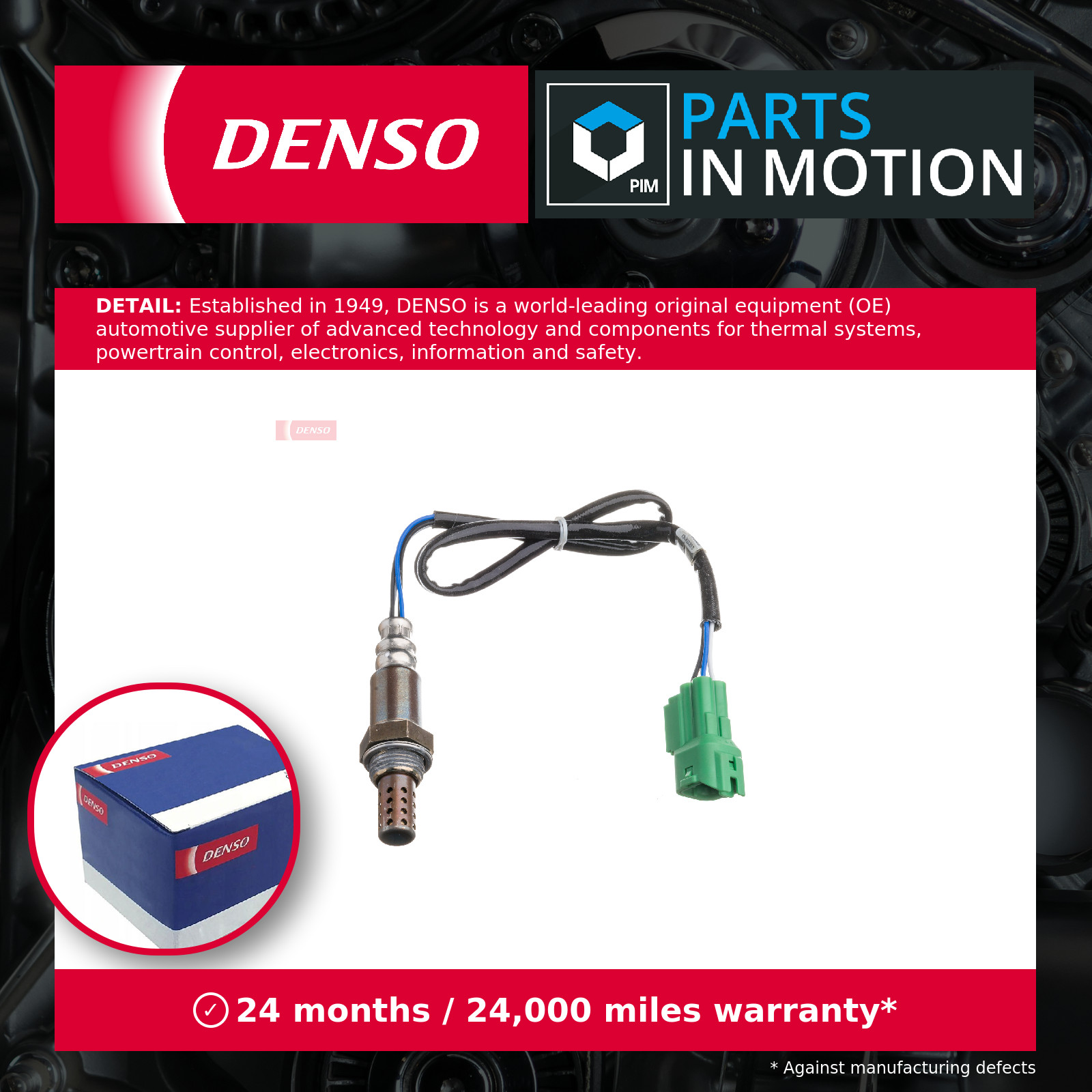 Lambda Sensor DOX-0353 Denso Oxygen 1821354D01 1821354D10 1821365G41 1821380G10 - Image 6