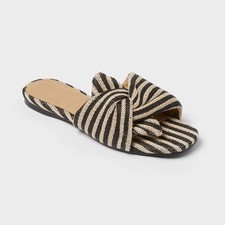 Women s Mila Striped Slide Sandals - Universal Thread