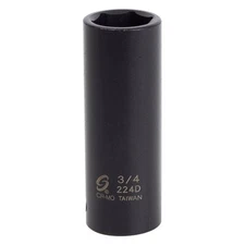 Sunex 224D 1/2" Drive 3/4" 6-Point Deep Impact Socket
