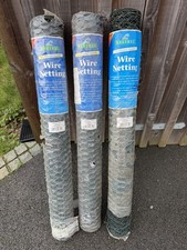 Galvanised and PVC coated Wire Netting 1000mm x 25mm x 10m 