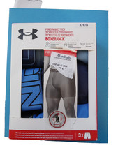 Under Armour Boxerjock 3-Pack Tech 6" Boxer Briefs Men  s XL Blue Performance