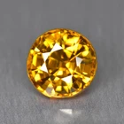 1.10Ct Round_Very good Transparent Unheated Golden Yellow Grossular Mali Garnet