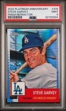 2022 Platinum Anniversary Steve Garvey PRISM REFRACTOR #339 PSA 9 MINT
