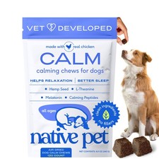 Native Pet Calming Chews for Dogs - Melatonin for Dogs Anxiety Relief - Grain...