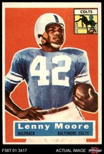 1956 Topps #60 Lenny Moore Colts RC HOF Penn St 6 - EX/MT