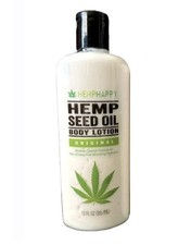    HEMPHAPPY    12 Oz.     ORIGINAL     Hemp Seed Oil  MOISTURIZING  Lotion.