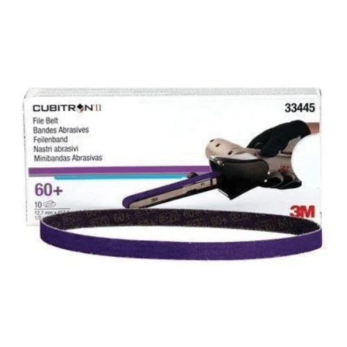 3M Cubitron II Abrasive File Belt 1/2" x 18" 60 grit 10 pack
