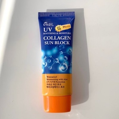 EKEL Soothing & Moisture Collagen Sunblock 70ml SPF50 PA+++ Korean Cosmetics NEW