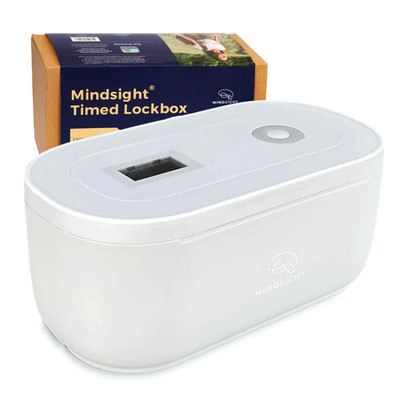 Mindsight Timed Lock Box - Lock It Away & Break Bad Habits, Phone Use, Addiction