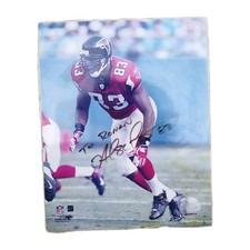 Alge Crumpler autografo 8x10 calcio firmato foto gioco per Atlanta Falcons 