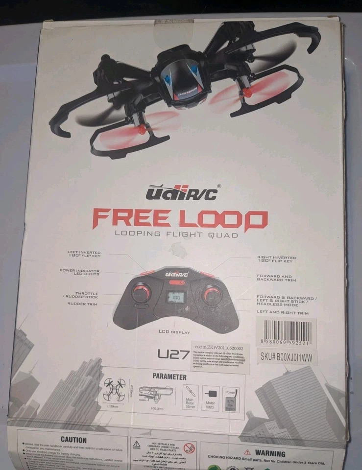 RC Drone - UDI U27 - 2.4ghz 4 Channel Axis Remote Control Quadcopter - Free Loop - Image 3 of 4