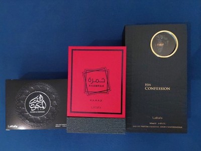Konvolut Lattafa Parfum Khamrah Karaz, His Confession, Al Dur Al Maknoon