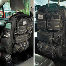 Tactical Car Seat Back Organizer,Tactical Molle Seat Back Organizer with 6 Detac